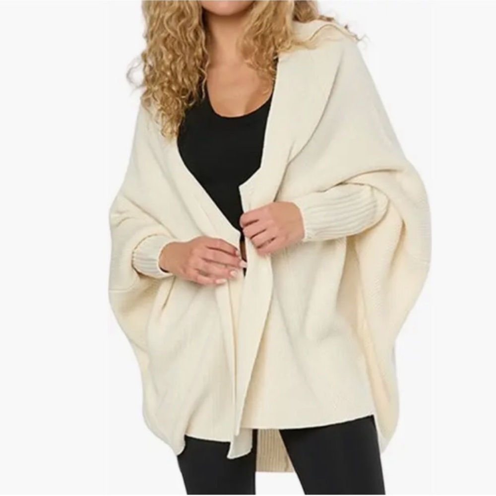 WeWoreWhat Ivory Shawl Cardigan - NWT, Size XL